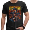 Monkey D. Luffy Dragon Fire One Piece T-shirt Design