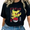 Pokemon Pikachu Electric Type T-Shirt Retro Japanese Style